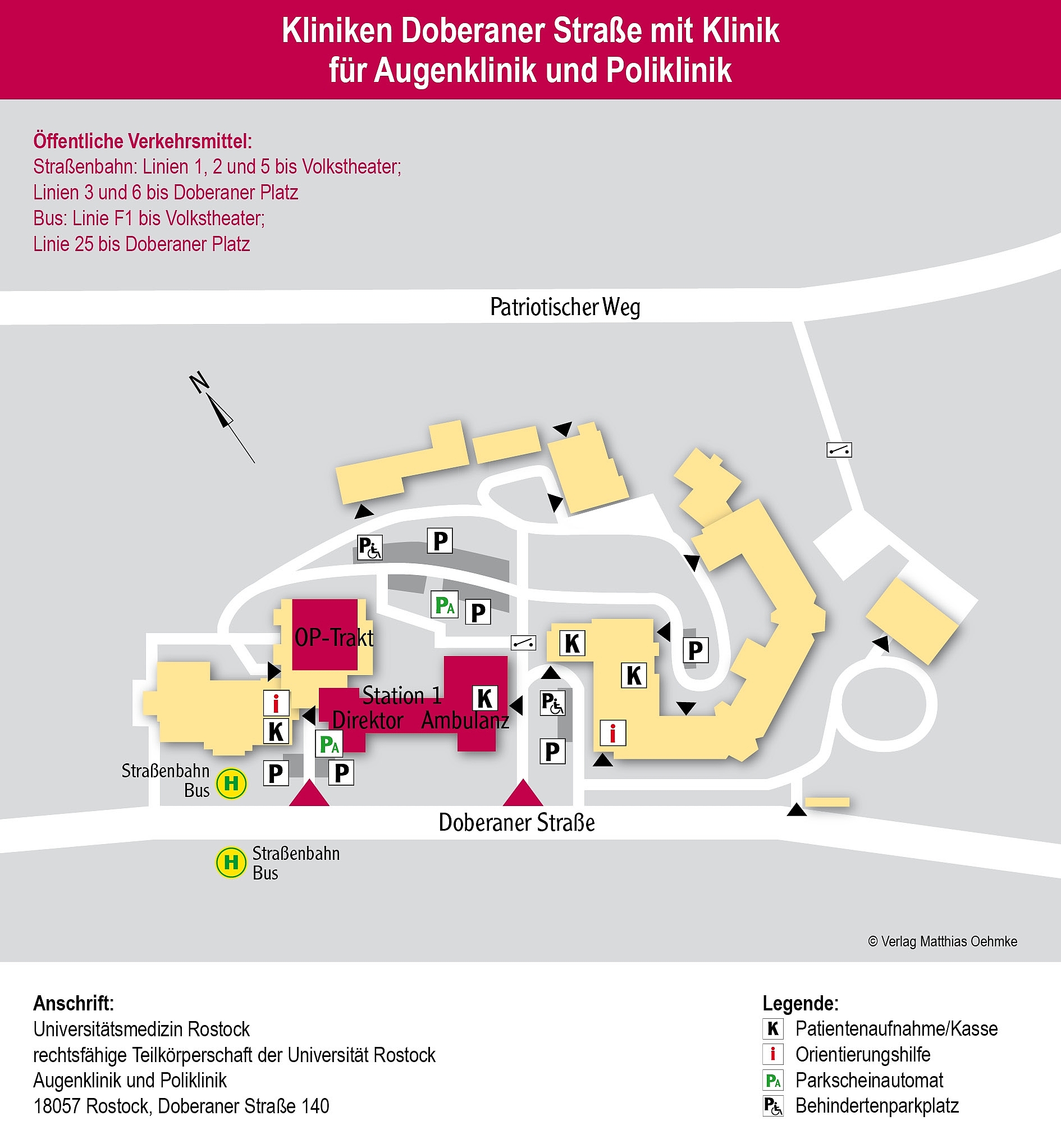 Anfahrt Klinik und Poliklinik für Augenheilkunde