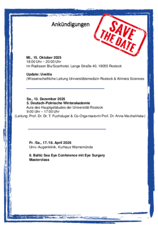 Ankündigungen 2025